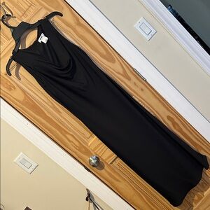 DKNY Black Midi Dress
